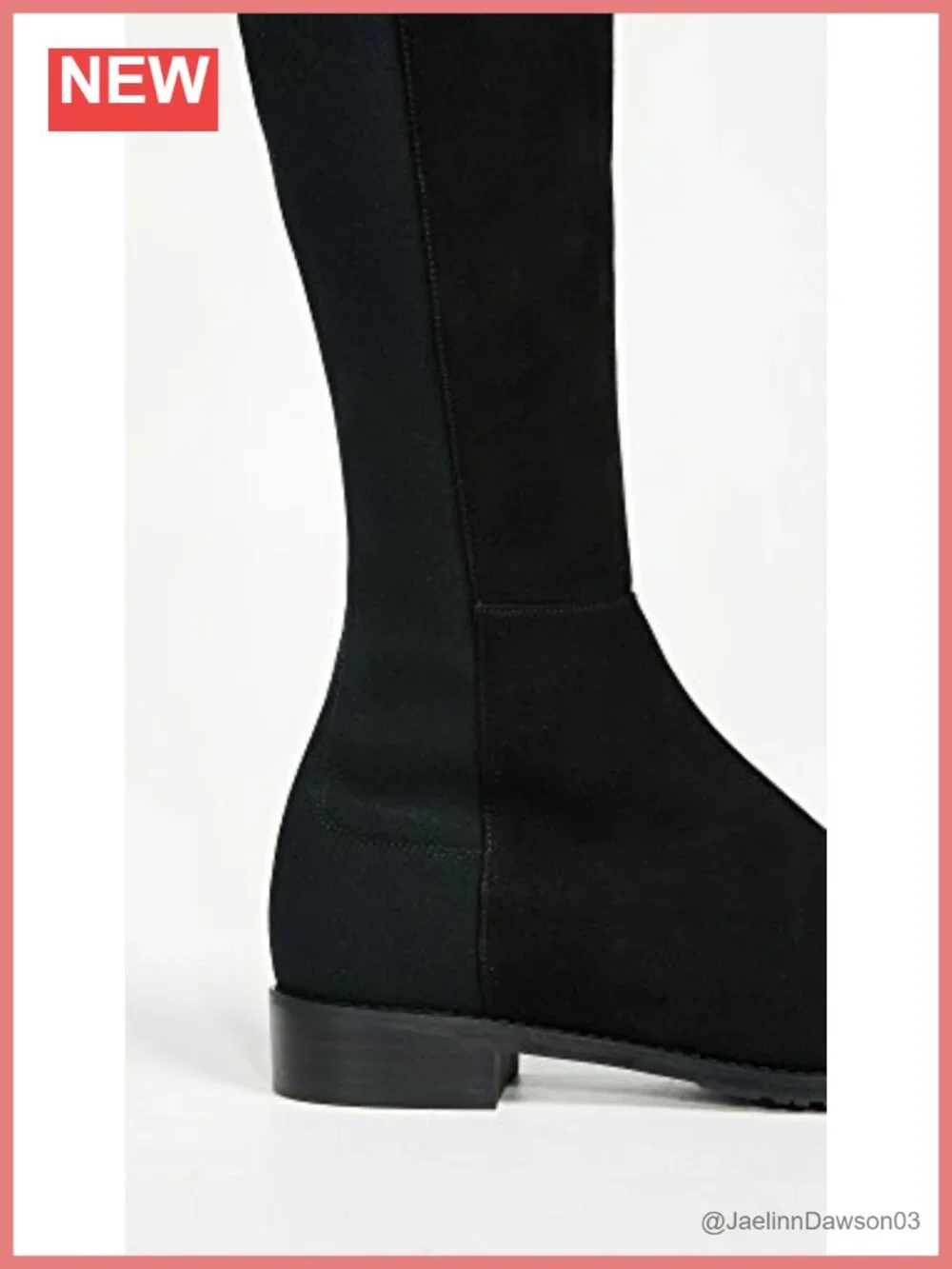 Stuart Weitzman Leather Over-The-Knee Flat Boots Pull-On Notched Top